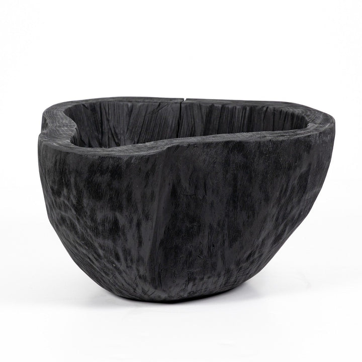 Raw Edge Bowl - Carbonized Black