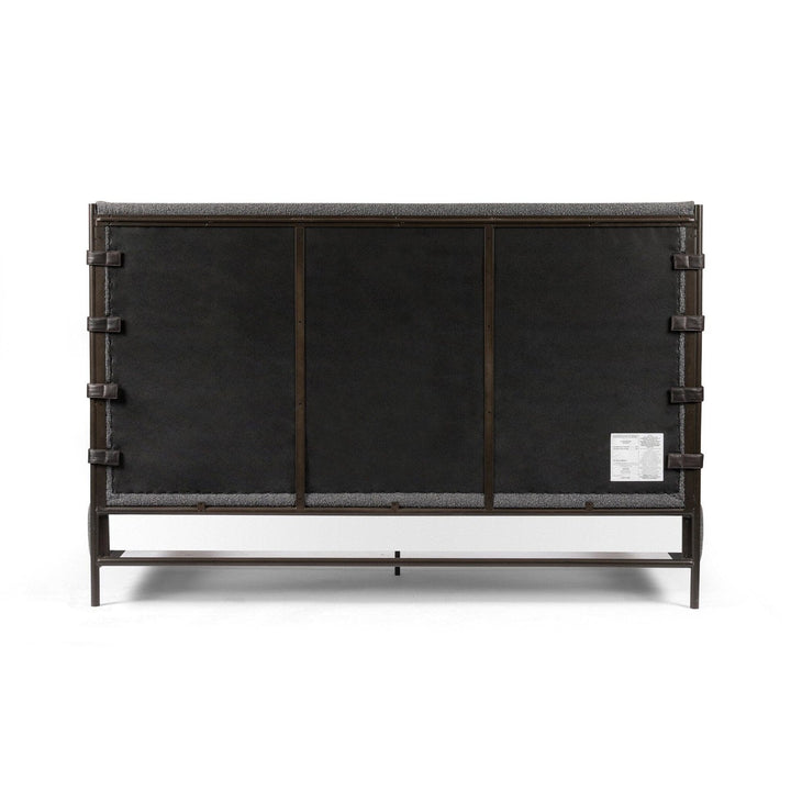 Anders Bed - Knoll Charcoal- King