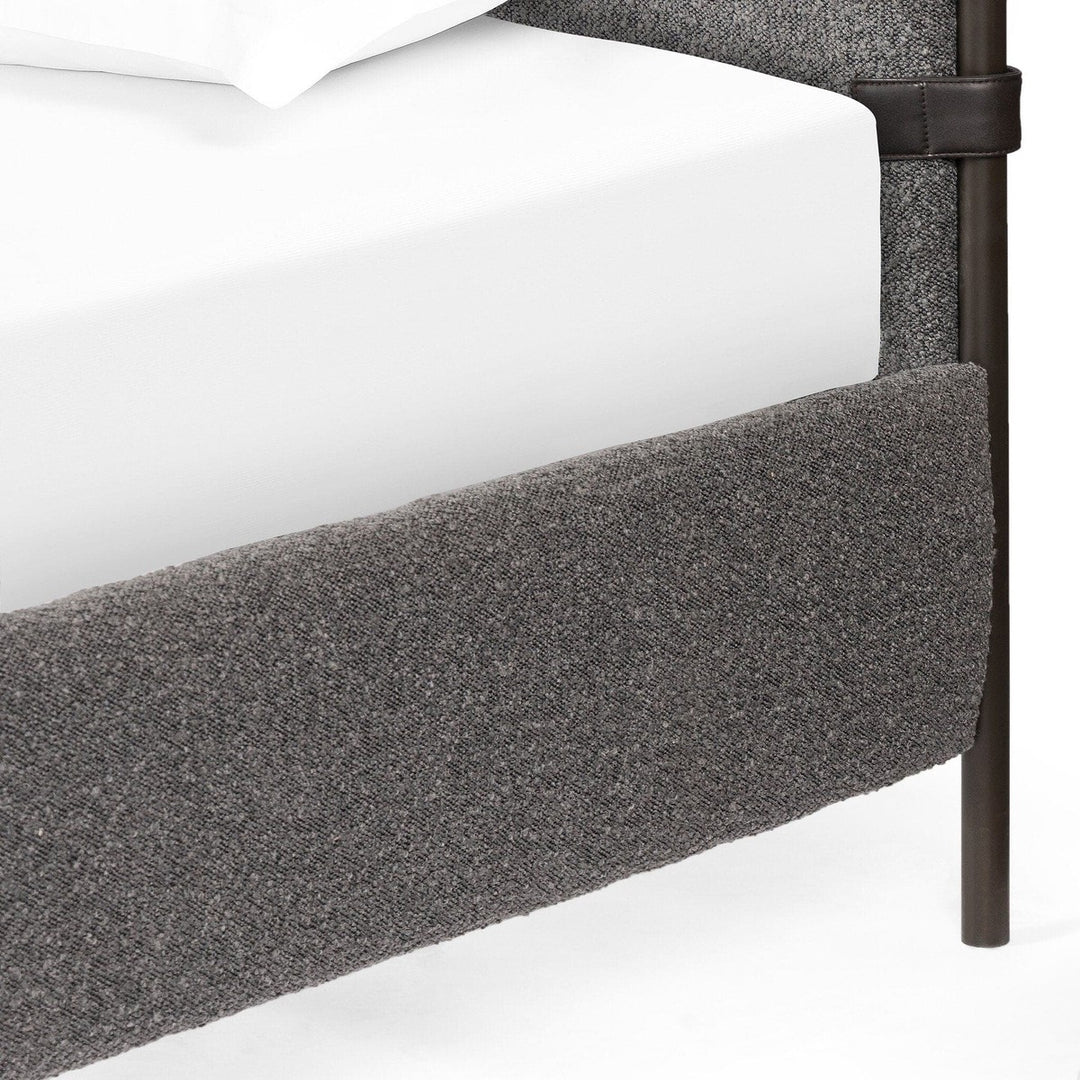 Anders Bed - Knoll Charcoal- King