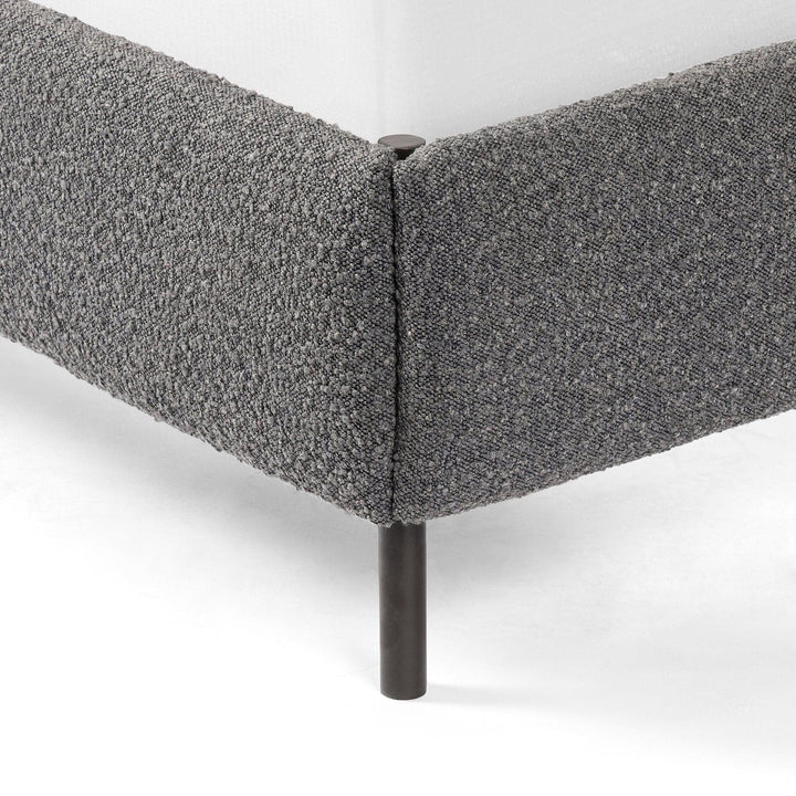 Anders Bed - Knoll Charcoal- King