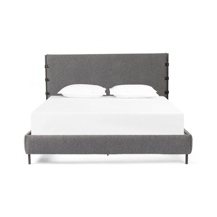 Anders Bed - Knoll Charcoal- King