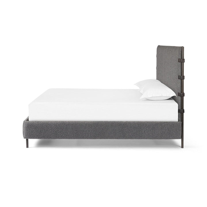 Anders Bed - Knoll Charcoal- King