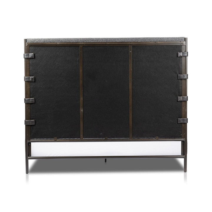 Anders Bed - Knoll Charcoal - Queen