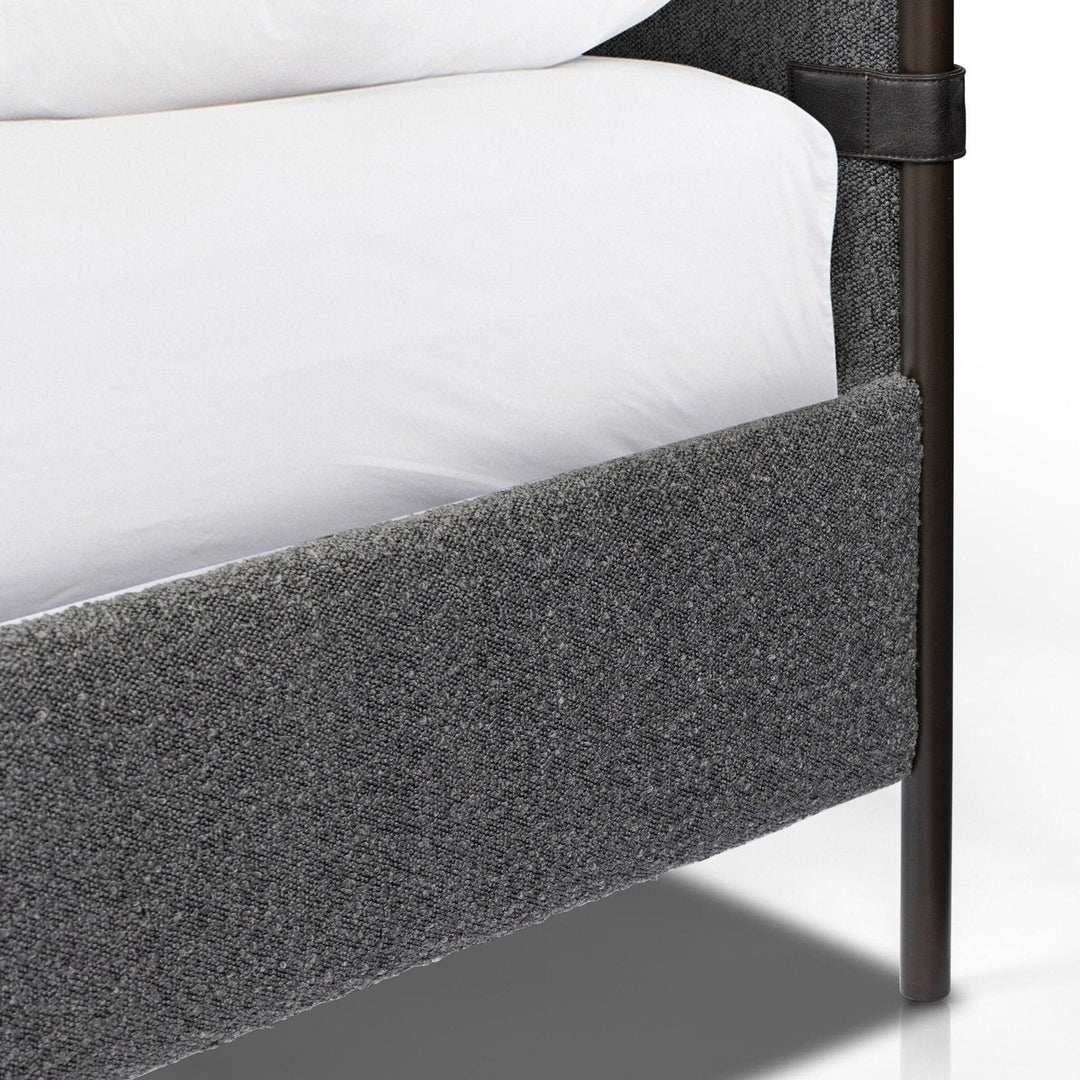 Anders Bed - Knoll Charcoal - Queen