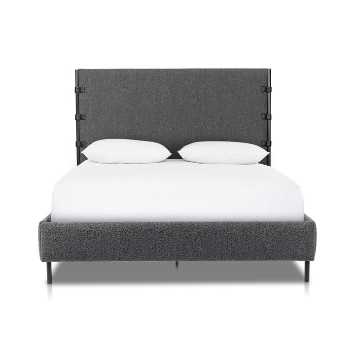 Anders Bed - Knoll Charcoal - Queen