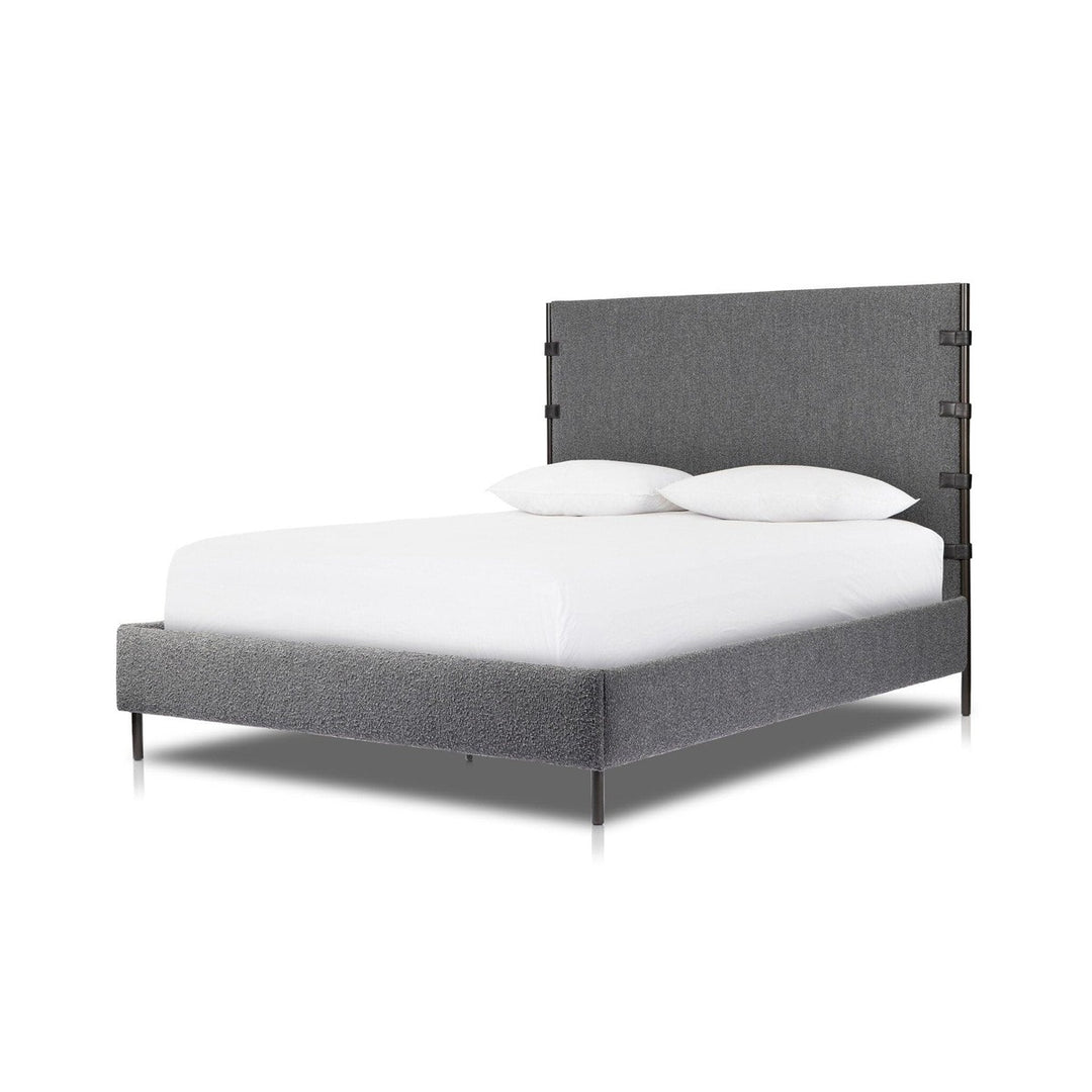 Anders Bed - Knoll Charcoal - Queen