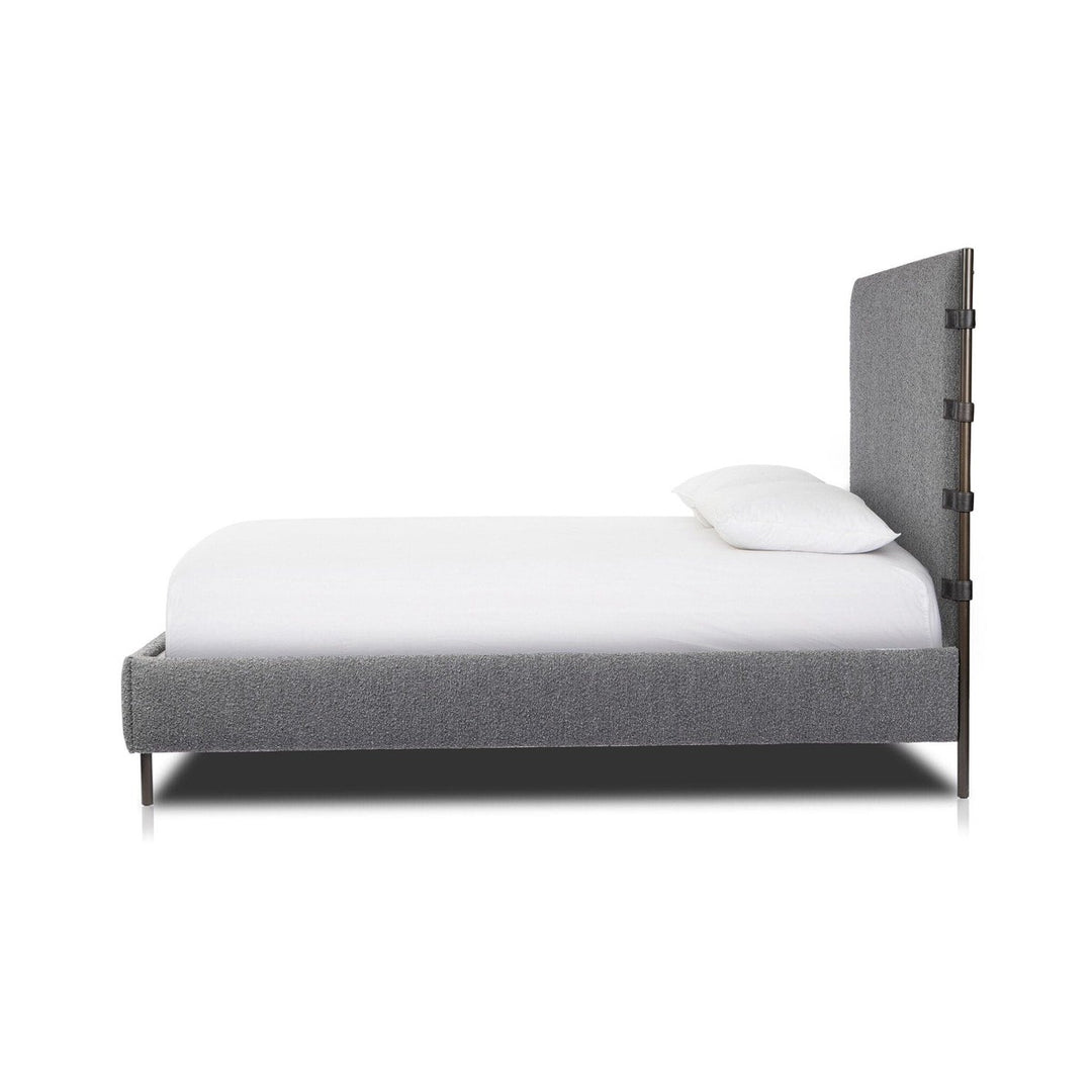 Anders Bed - Knoll Charcoal - Queen