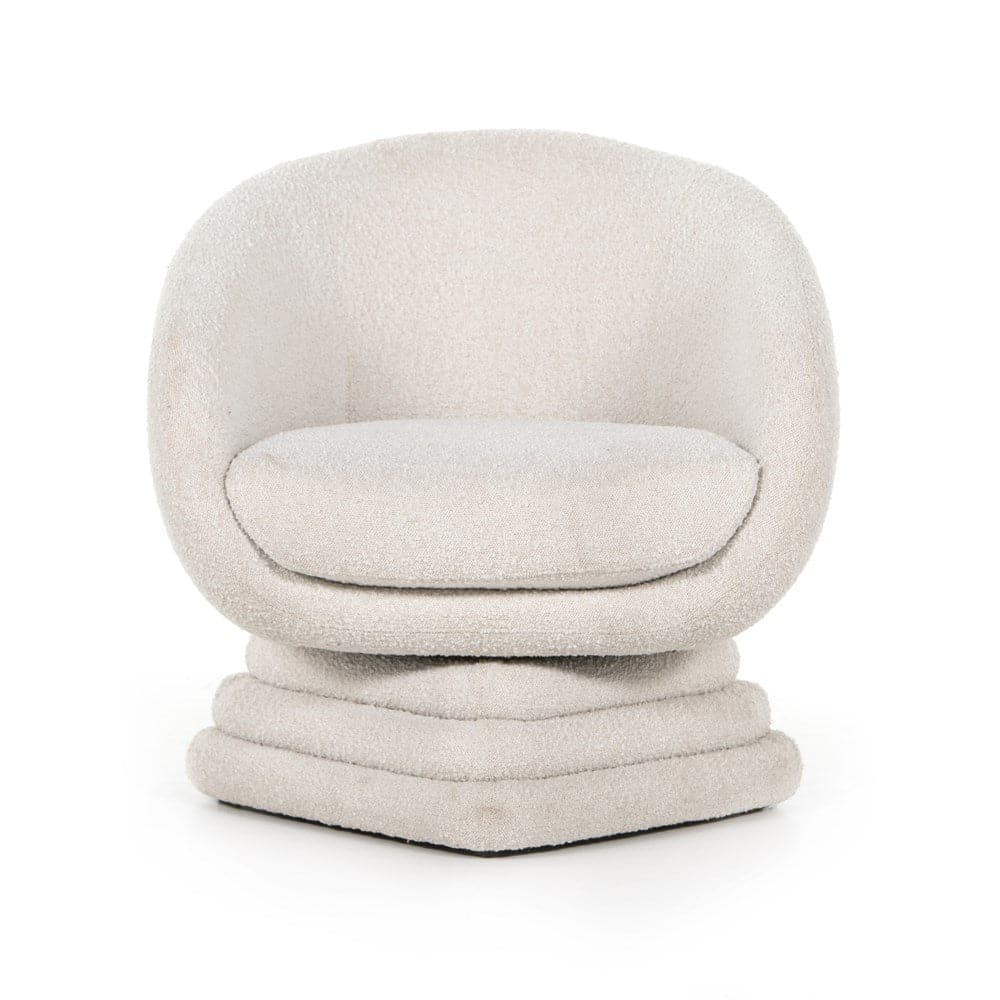 Daisy Swivel Chair - Knoll Natural Boucle