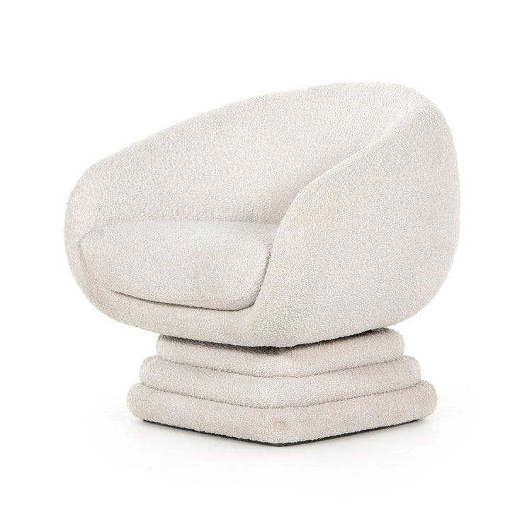 Daisy Swivel Chair - Knoll Natural Boucle