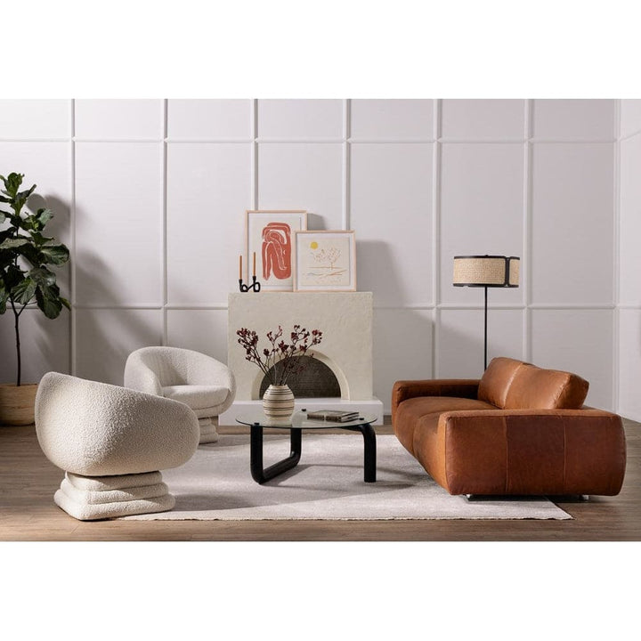 Daisy Swivel Chair - Knoll Natural Boucle