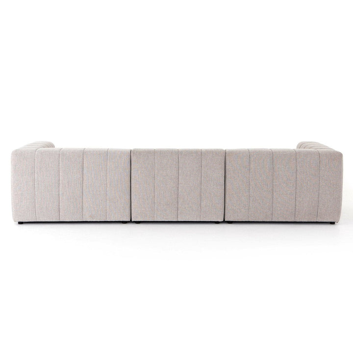 Latham Channeled 3-Piece Sectional - Napa Sandstone - Right Chaise