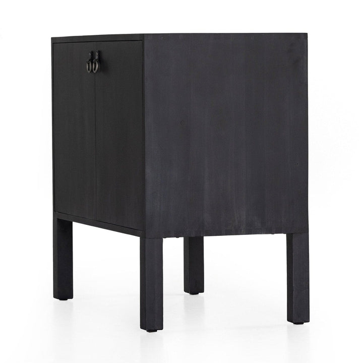 Isaac Bar Cabinet - Black Wash Poplar