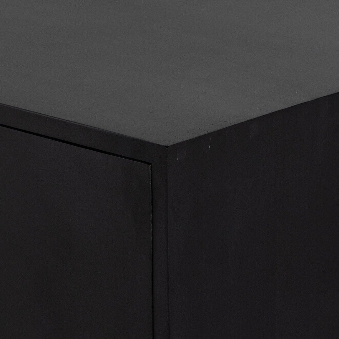 Isaac Bar Cabinet - Black Wash Poplar