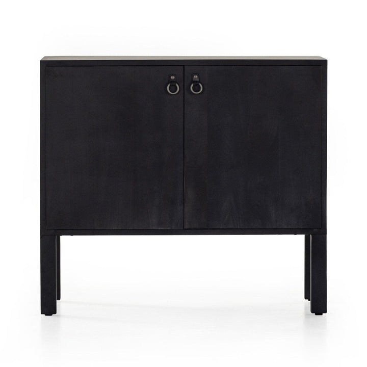 Isaac Bar Cabinet - Black Wash Poplar