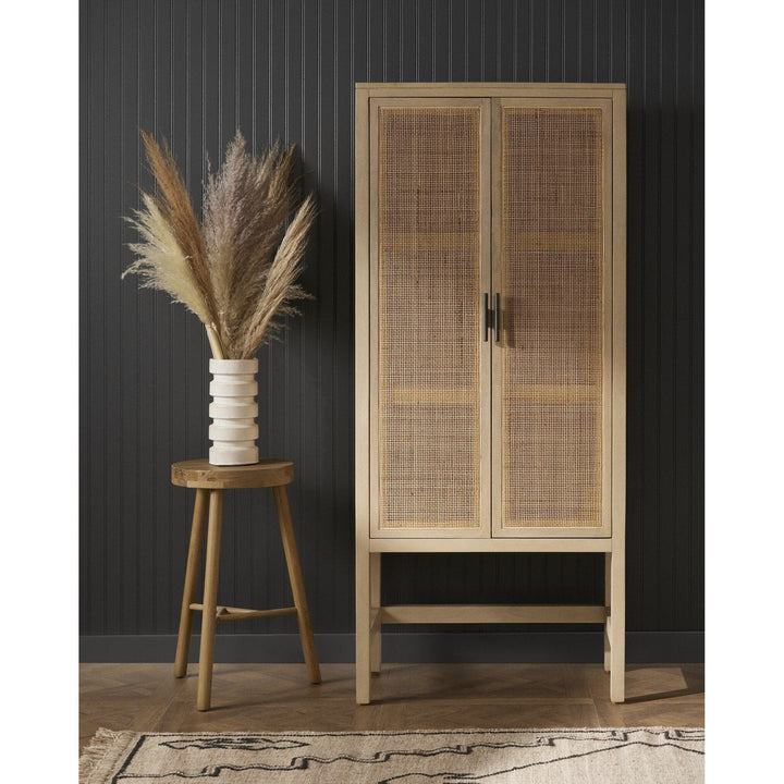 Cadence Narrow Cabinet - Natural Cane