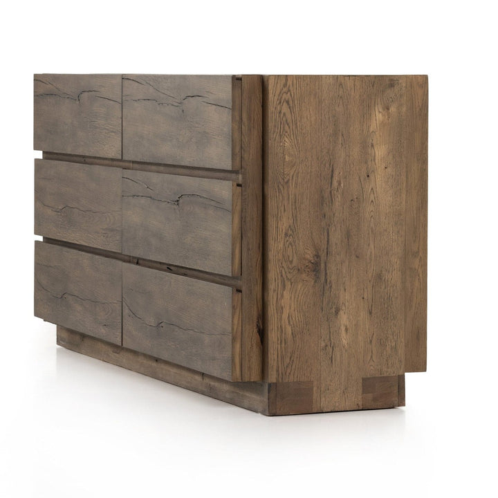 Preston 6 Drawer Dresser - Rustic Fawn