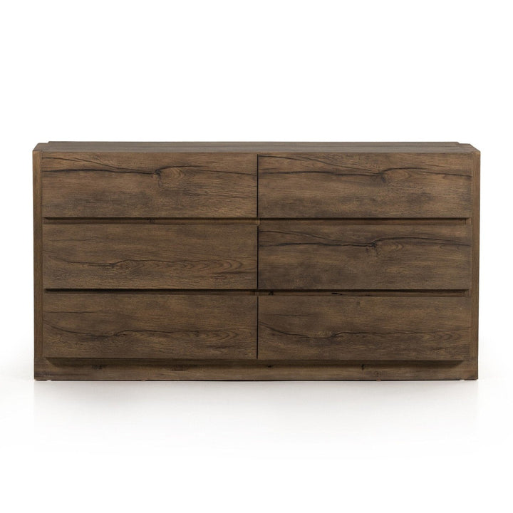 Preston 6 Drawer Dresser - Rustic Fawn