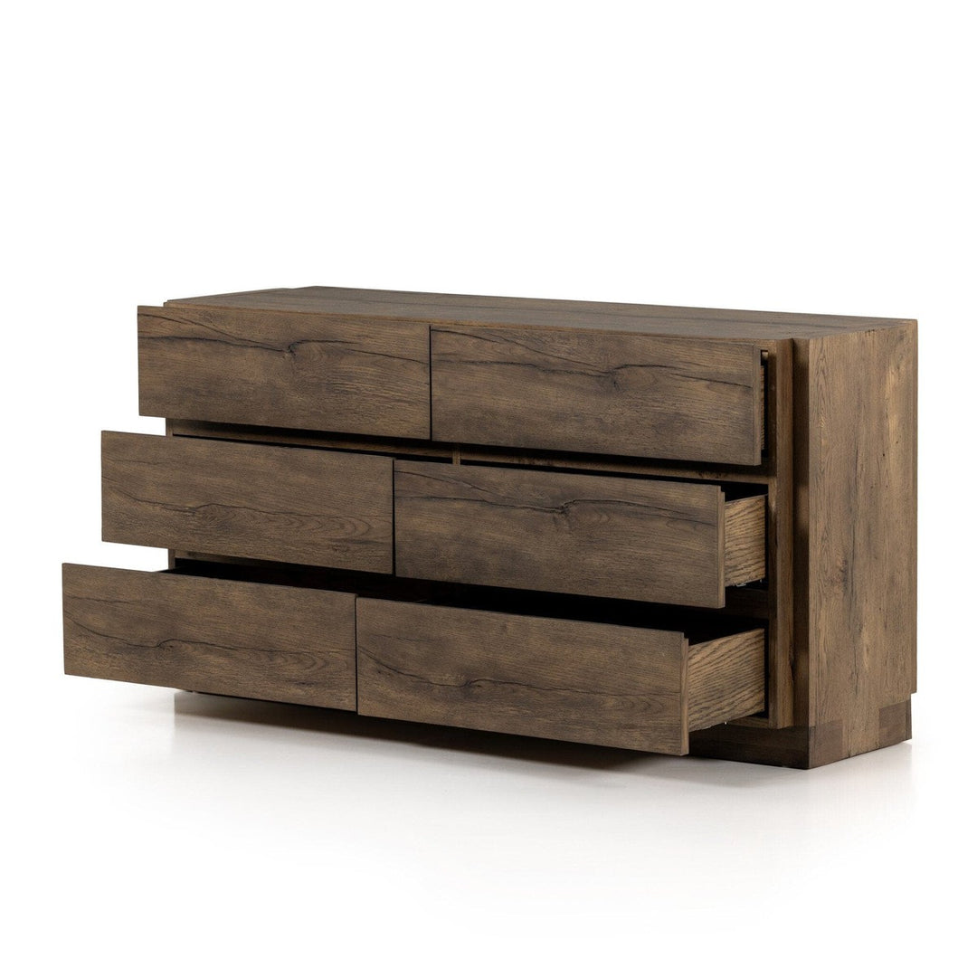 Preston 6 Drawer Dresser - Rustic Fawn