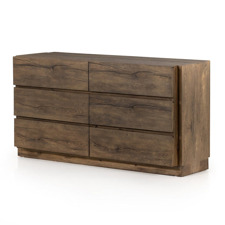 Preston 6 Drawer Dresser - Rustic Fawn