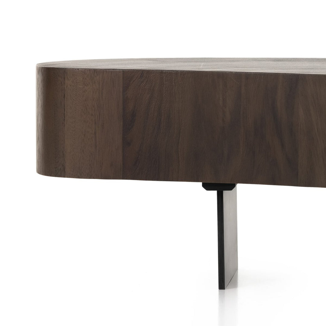 Garrett Coffee Table - Tall Piece - Smoked Guanacaste