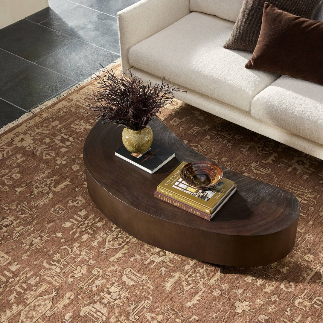 Avett Coffee Table - Short Piece - Smoked Guanacaste