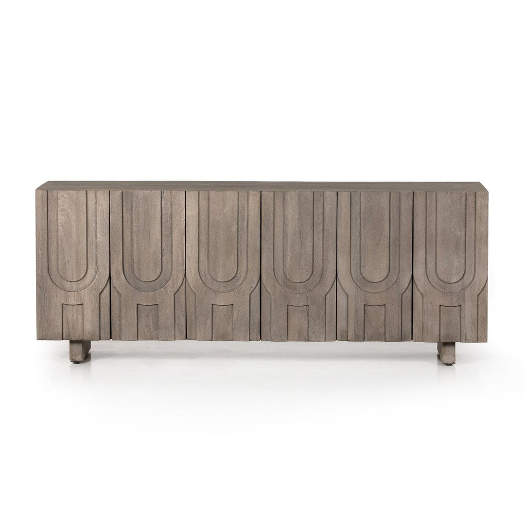 River Media Console - Aged Grey