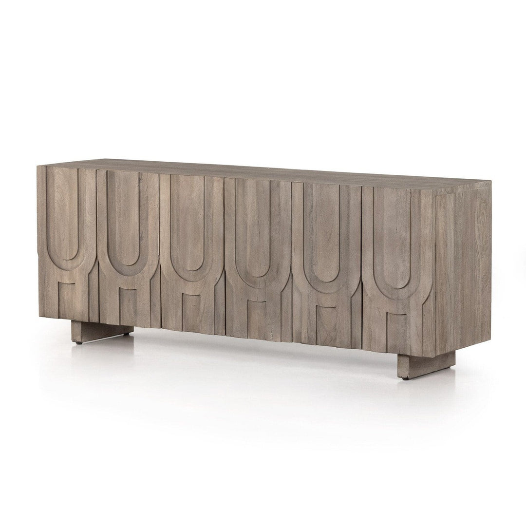 River Media Console - Aged Grey