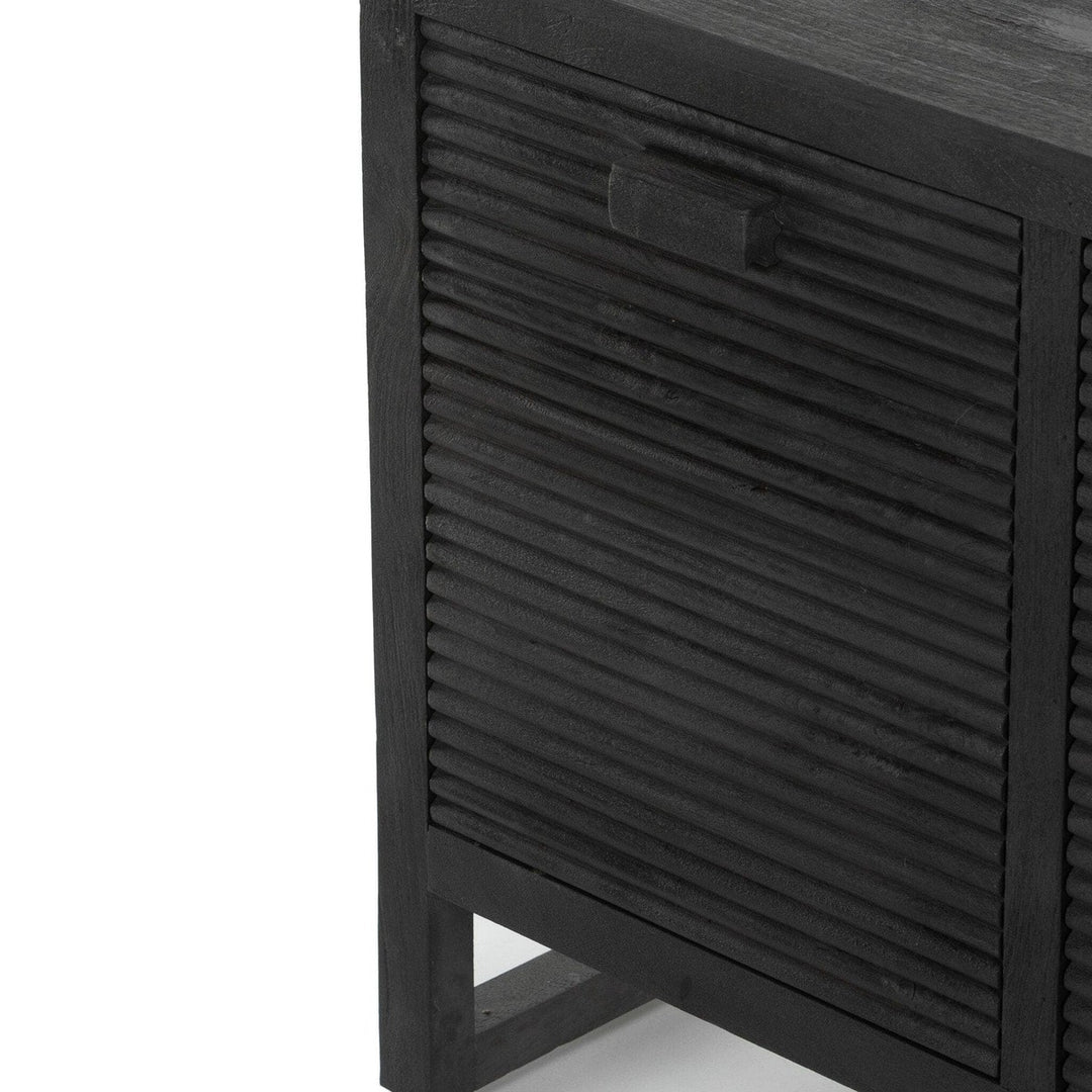 Landon Media Console - Dark Reeded Totem