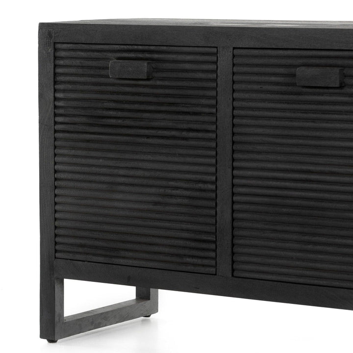 Landon Media Console - Dark Reeded Totem