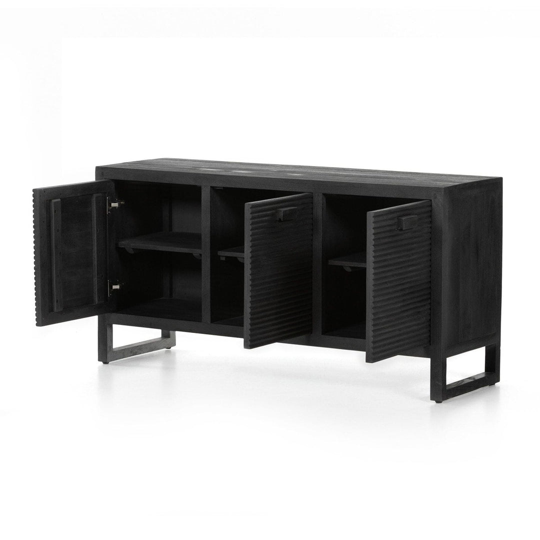 Landon Media Console - Dark Reeded Totem