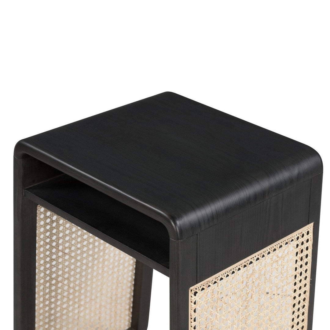 Estrella End Table - Black Wash Ash