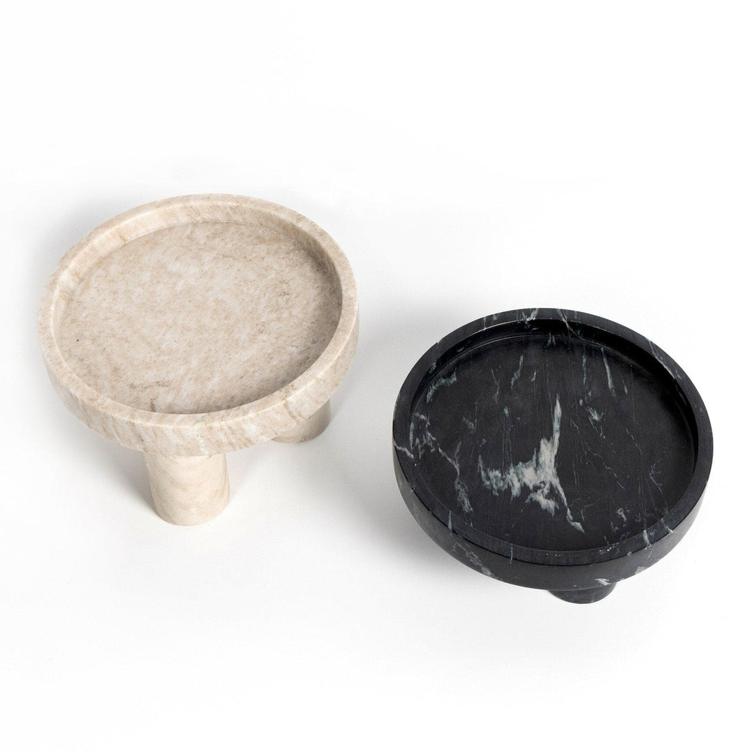 Kato Bowls, Set Of 2 - Black Marble