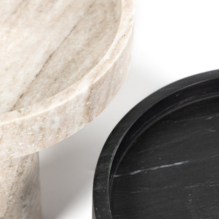 Kato Bowls, Set Of 2 - Black Marble