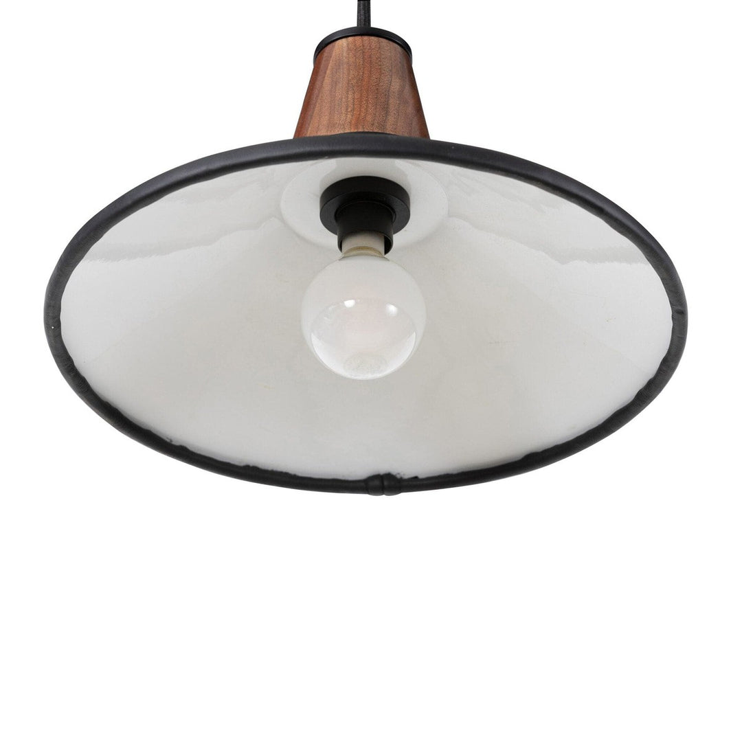 Hudson Pendant - Black Leather