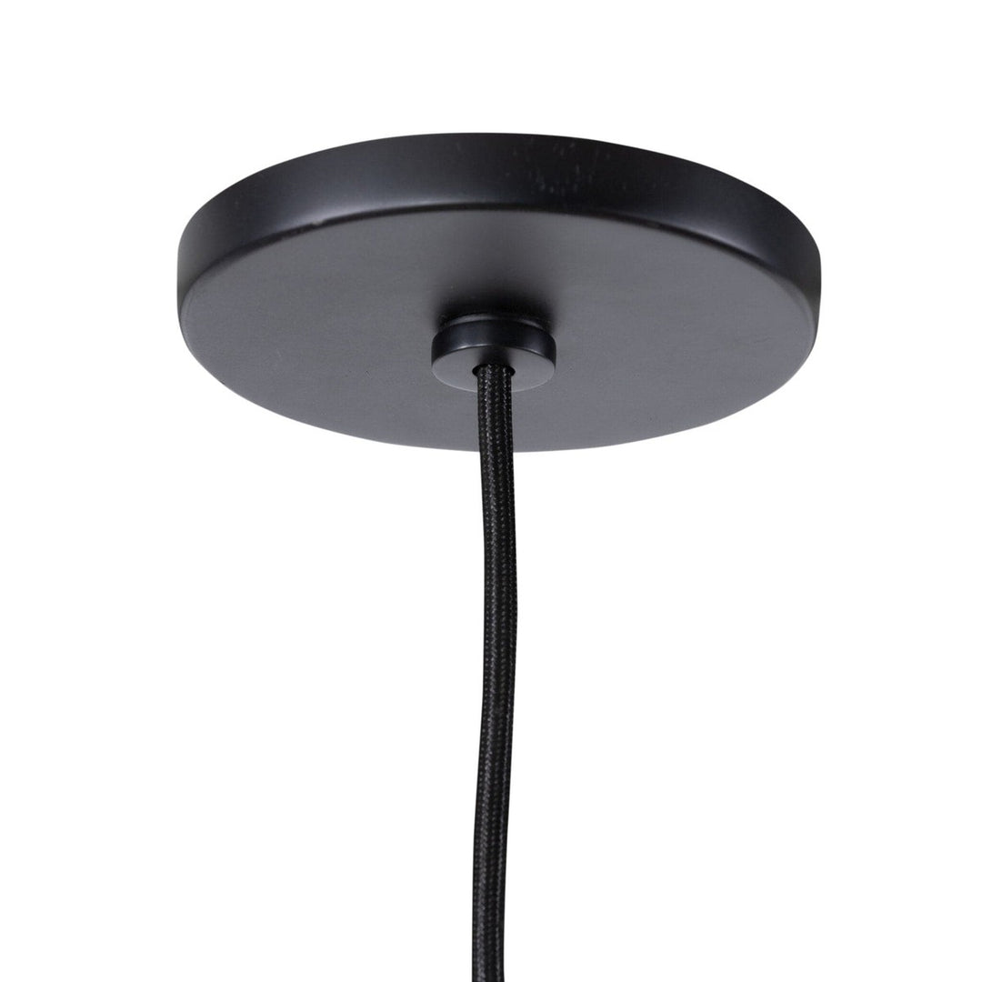 Hudson Pendant - Black Leather