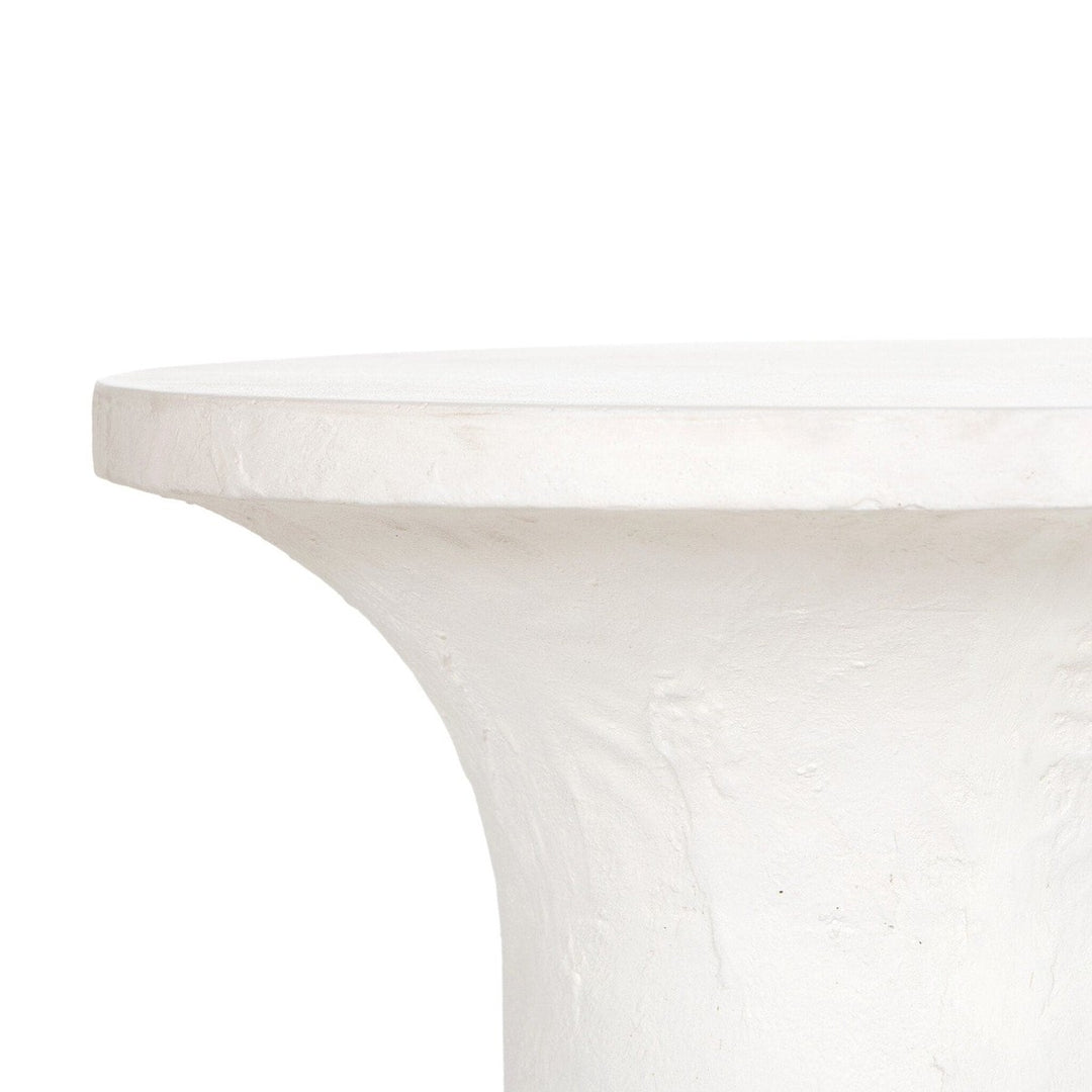 Perry Low End Table - White Concrete