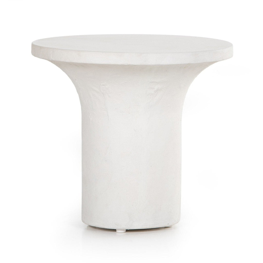 Perry Low End Table - White Concrete