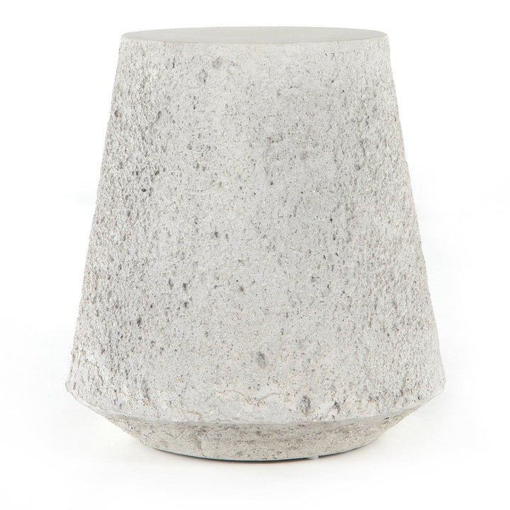 Otis Outdoor Tapered End Table - Matte Stone