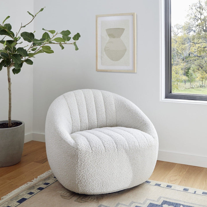 Audra Swivel Chair - Knoll Natural