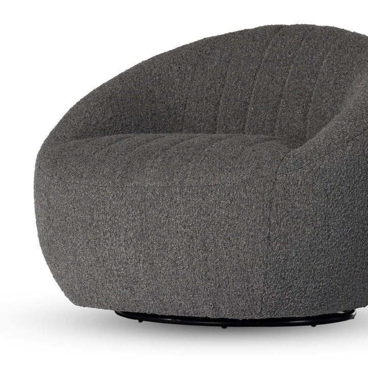 Audra Swivel Chair - Knoll Charcoal