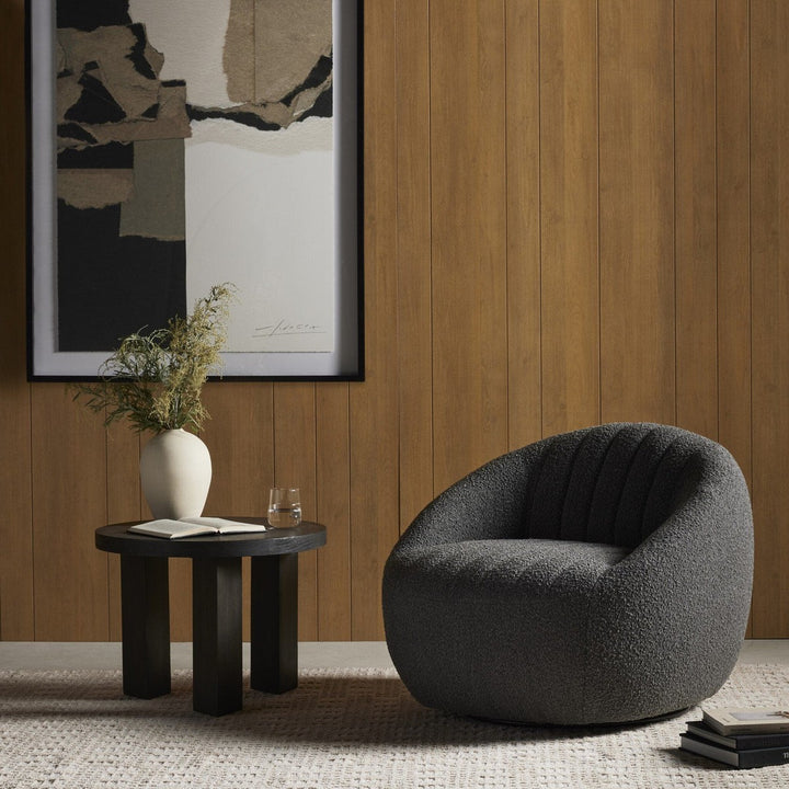 Audra Swivel Chair - Knoll Charcoal