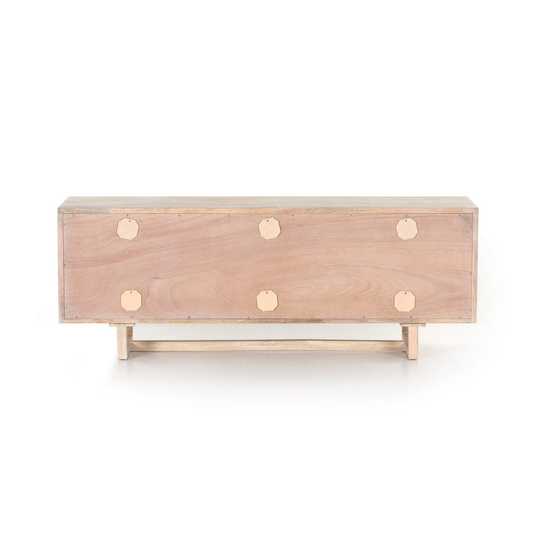 Clara Media Console - White Wash Mango