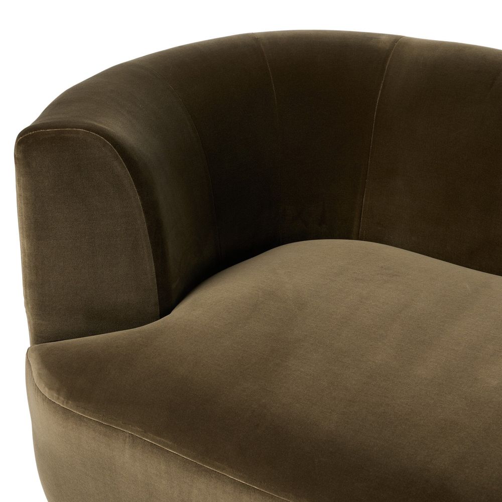 Deandra Tete A Tete Chaise - Surrey Olive
