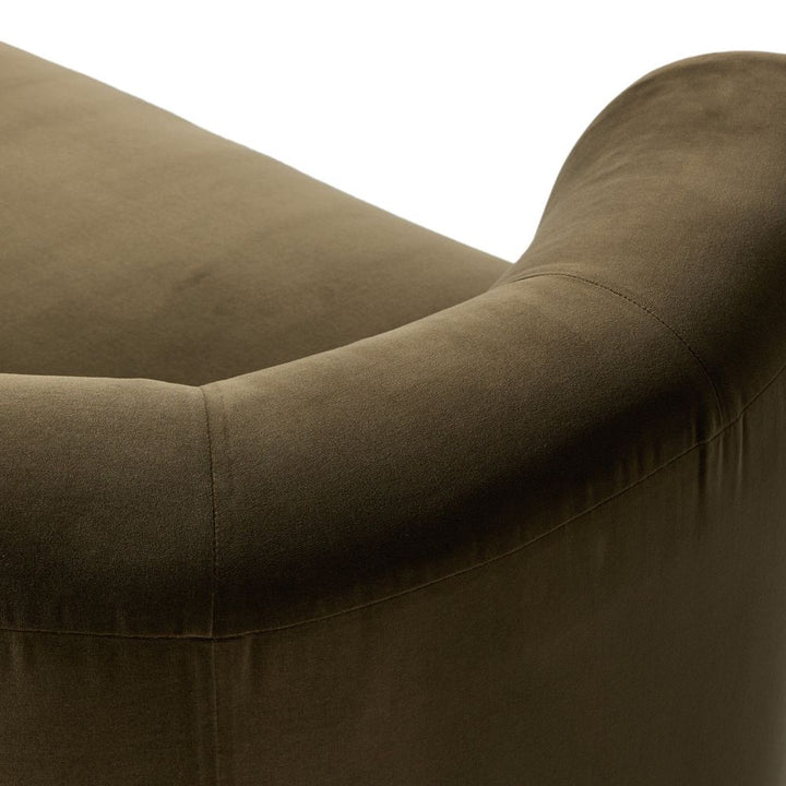 Deandra Tete A Tete Chaise - Surrey Olive