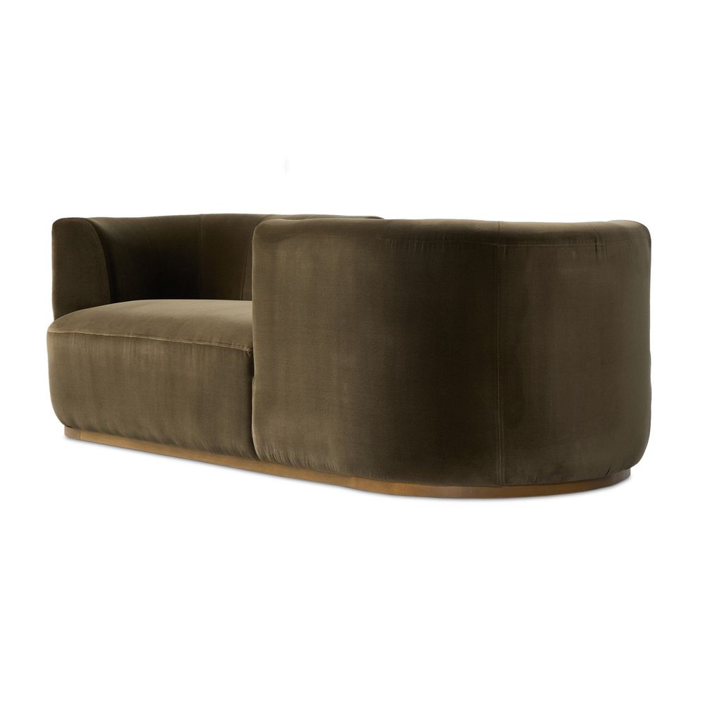 Deandra Tete A Tete Chaise - Surrey Olive
