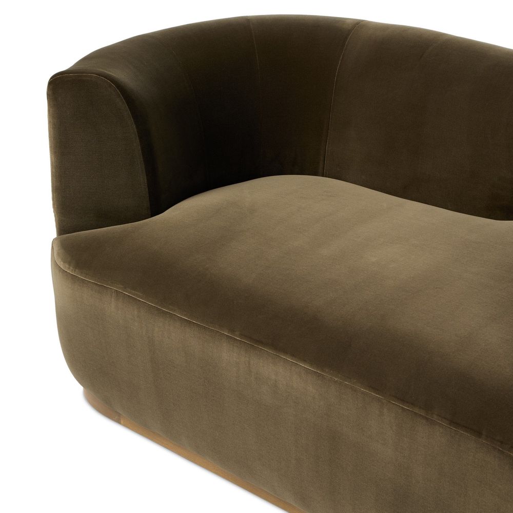 Deandra Tete A Tete Chaise - Surrey Olive