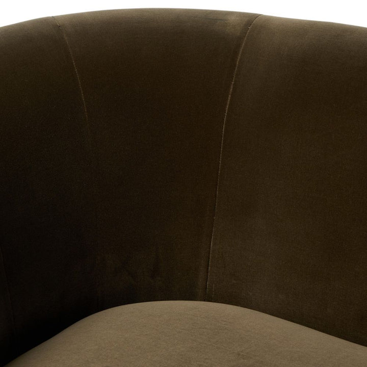 Deandra Tete A Tete Chaise - Surrey Olive