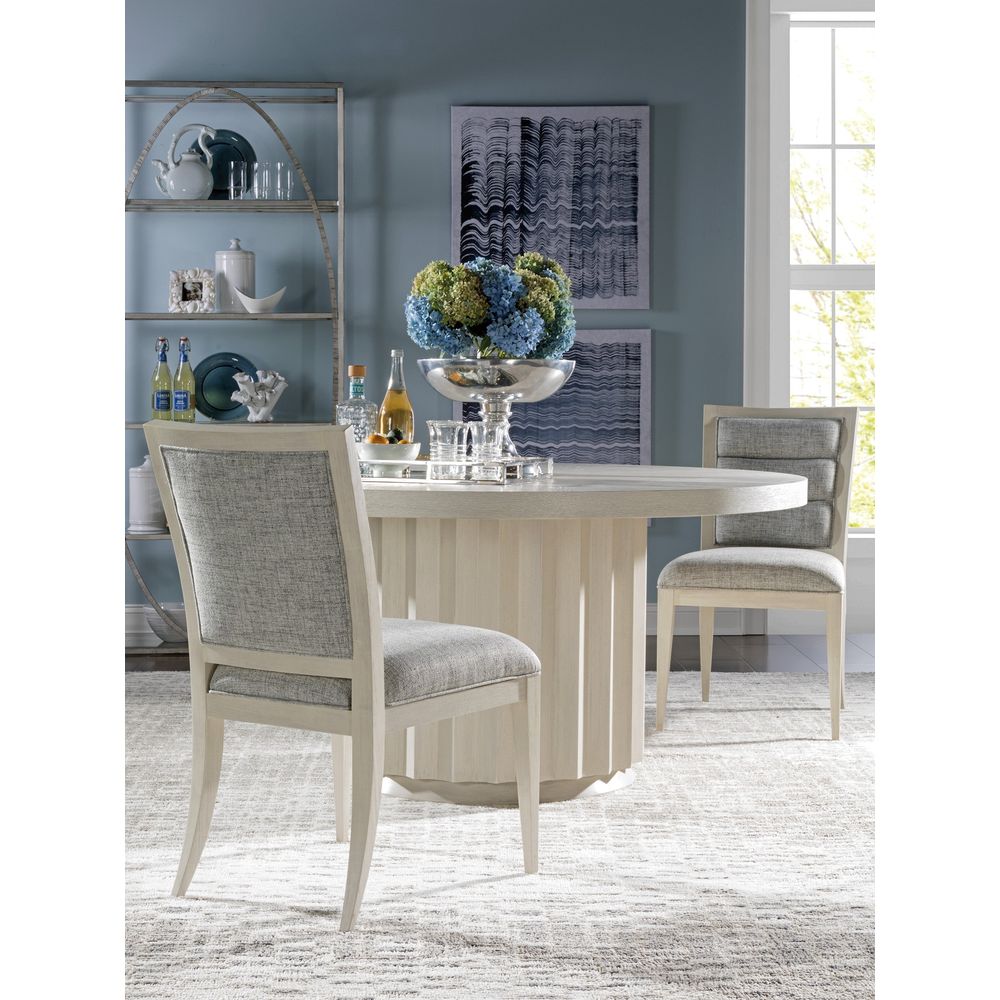 Dining Tables Sarto Round Dining Table - Antiqued White