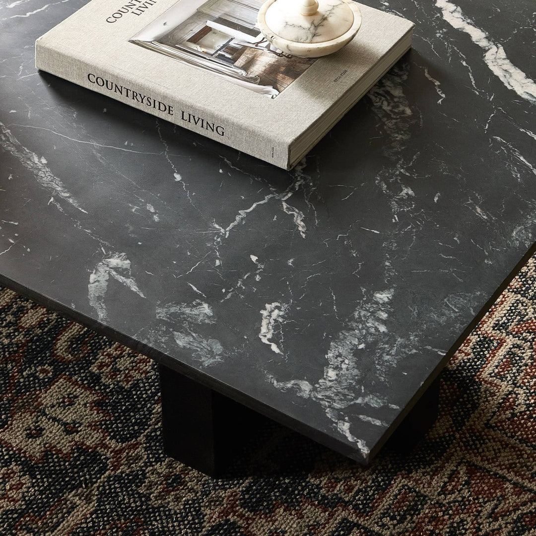 Trent Coffee Table - Black Marble