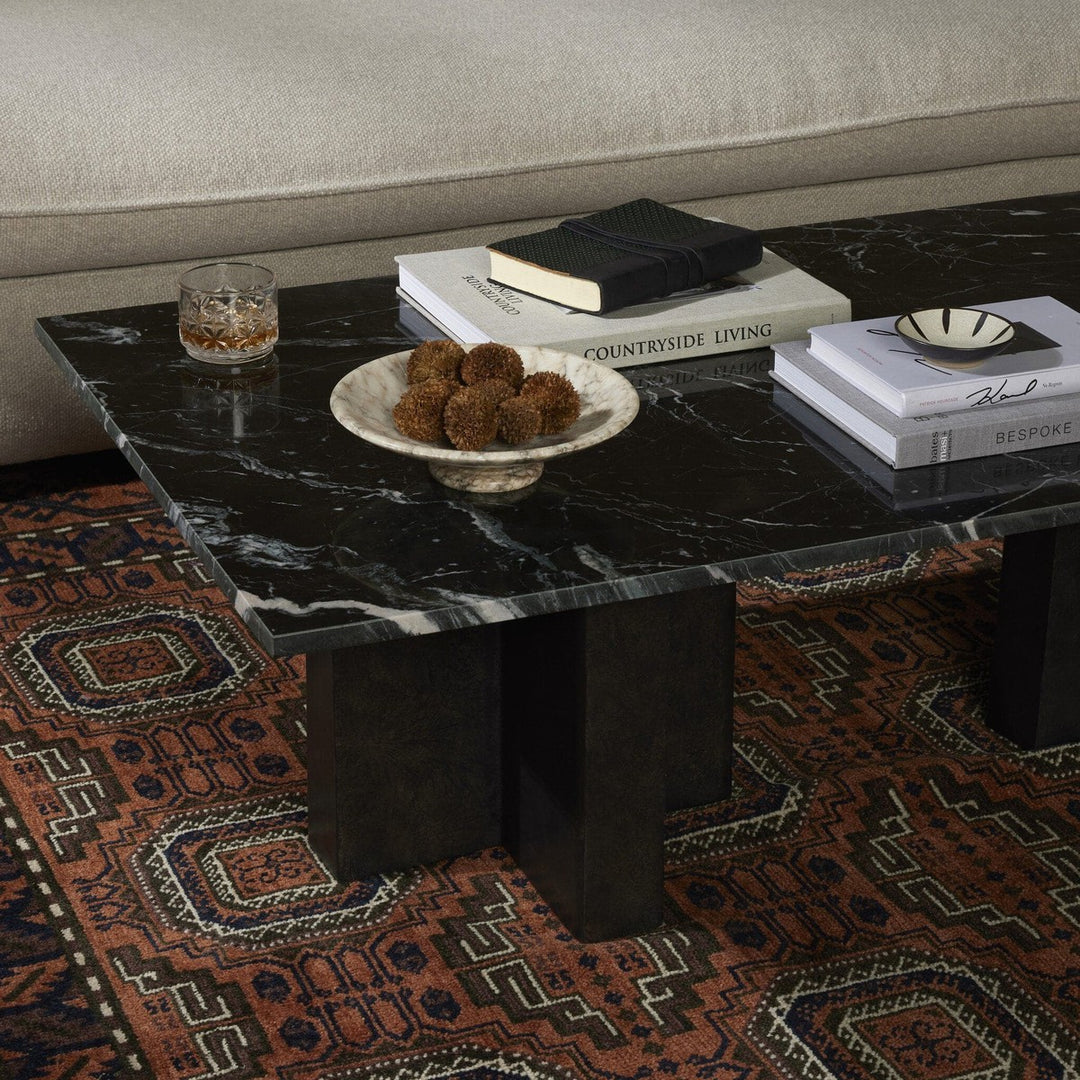 Trent Coffee Table - Black Marble